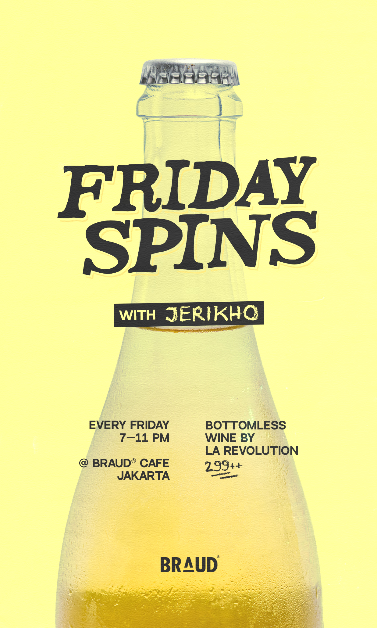 Bottomless Wine Fridays | BRAUD Jakarta