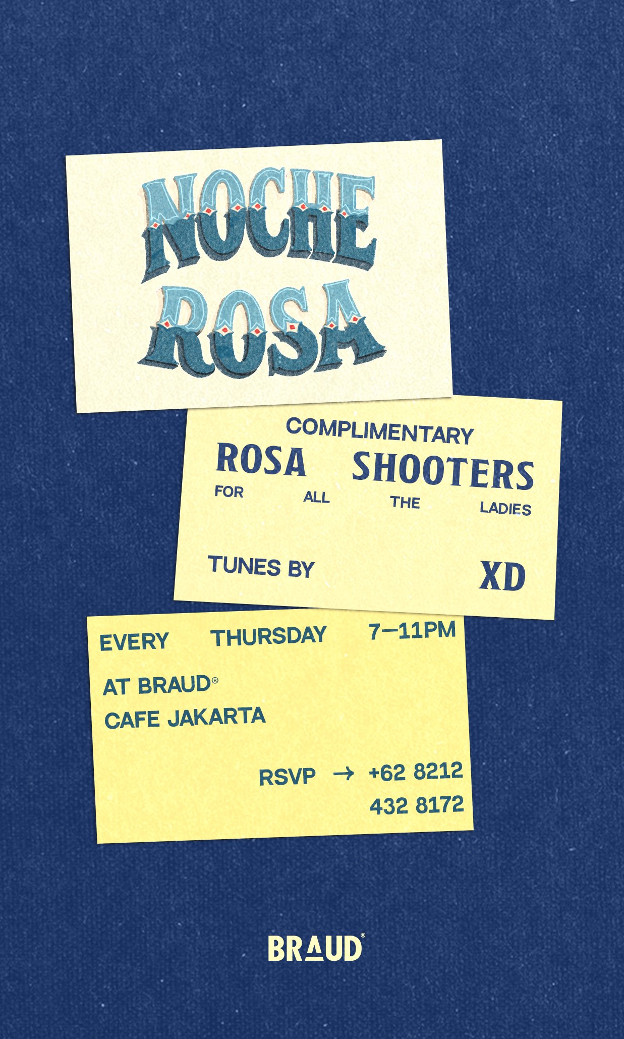 Noche Rosa: Thursday Cocktails at BRAUD Cafe Jakarta